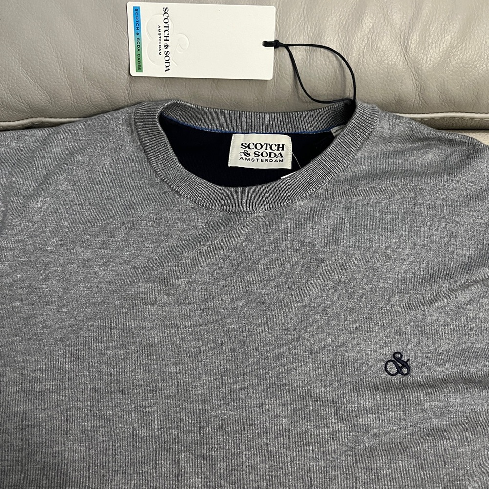 NWT - Scotch & Soda Men’s Essential Logo Crew Neck Sweater - Size XXL - Picture 5 of 9